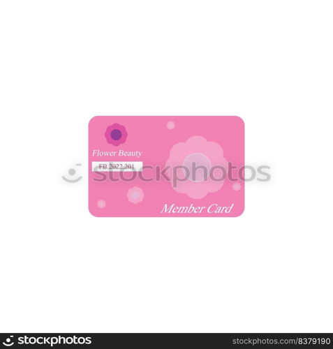 Member card template vector design