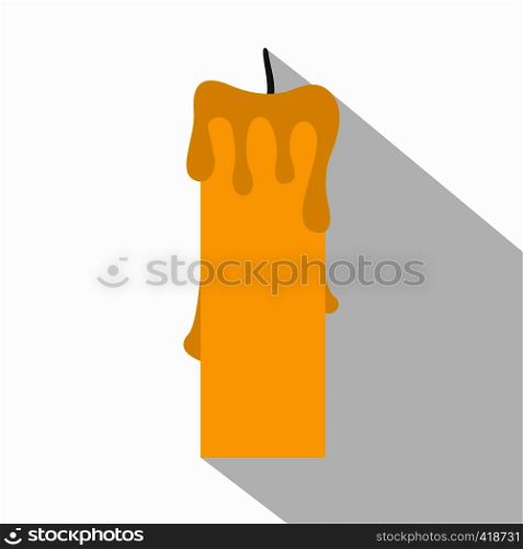 Memorial candle icon. Flat illustration of memorial candle candle vector icon for web. Memorial candle icon, flat style