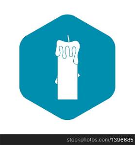 Memorial candle icon. Simple illustration of memorial candle vector icon for web. Memorial candle icon, simple style