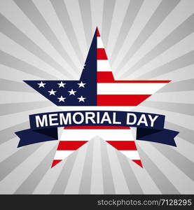 Memorial day back with stars. Vector eps10. Memorial day back with stars