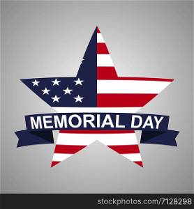 Memorial day back with stars. Vector eps10. Memorial day back with stars