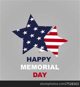 Memorial day back with stars. Vector eps10. Memorial day back with stars