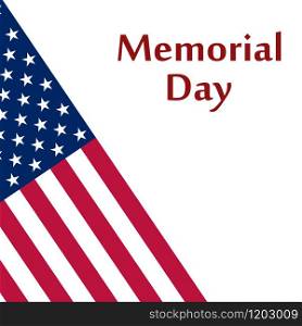 Memorial Day in the United States.Vector illustration. Memorial Day in the United States.