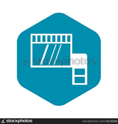Memory card icon in simple style isolated vector illustration. Memory card icon simple