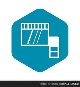 Memory card icon in simple style isolated vector illustration. Memory card icon simple