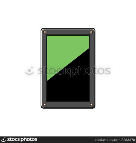 memory ssd storage cartoon. device drive, disk equipment memory ssd storage sign. isolated symbol vector illustration. memory ssd storage cartoon vector illustration