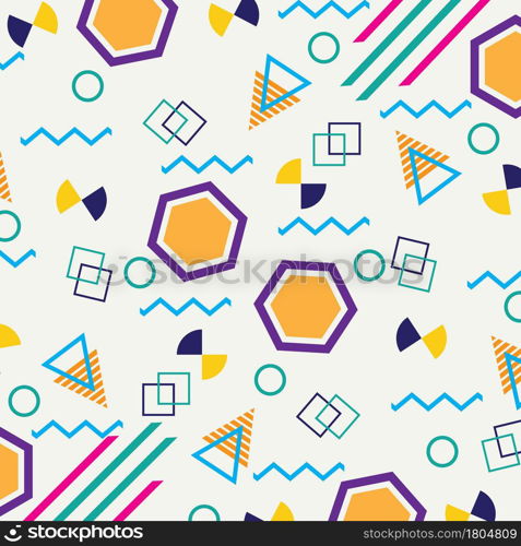 Memphis background with abstract colorful geometric shape, can be used for banner sale, wallpaper, for, brochure,Magazine Cover, Poster, Etc.