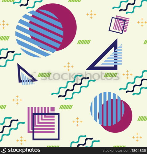 Memphis background with abstract colorful geometric shape, can be used for banner sale, wallpaper, for, brochure,Magazine Cover, Poster, Etc.