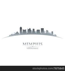 Memphis Tennessee city skyline silhouette. Vector illustration