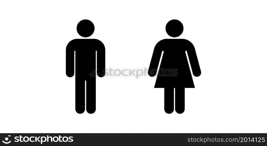 Men and woman icon simple design