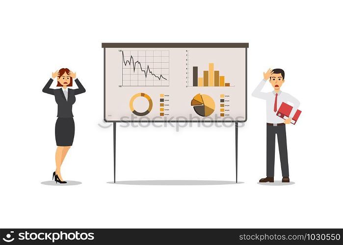 Men and women dressed in business clothes and discussing ideas, solving problems, businessman, character, Vector illustration.