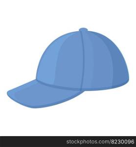 Men fashion cap icon cartoon vector. Baseball hat. Front design. Men fashion cap icon cartoon vector. Baseball hat