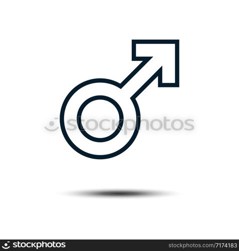 Men Gender Sign Icon Vector Logo Template Illustration Design EPS 10.