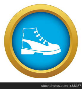 Men oxfords icon blue vector isolated on white background for any design. Men oxfords icon blue vector isolated