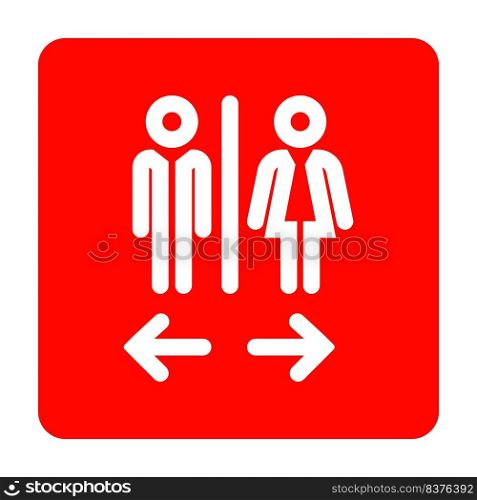 men’s and women’s toilet icon vector illustration design