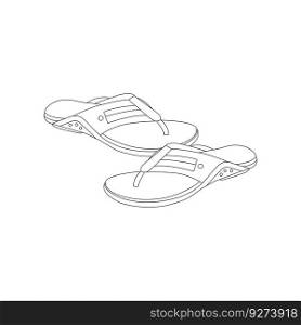men’s sandals icon vector illustration symbol design