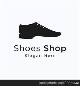 Men’s shoe logo design for running or sports. Logo for shoe shop, fashion and business.