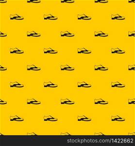 Men shoe with lace pattern seamless vector repeat geometric yellow for any design. Men shoe with lace pattern vector