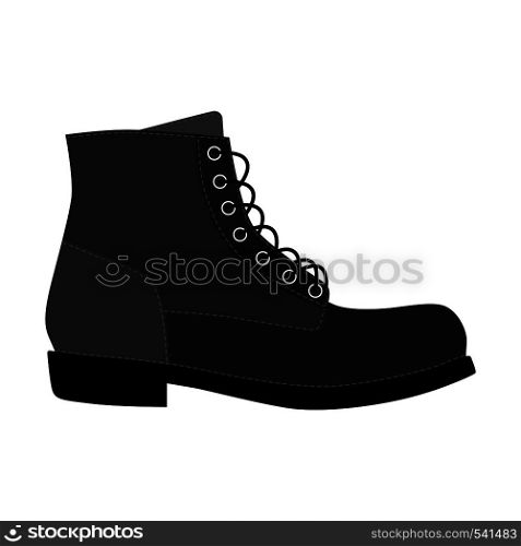 Men shoes brogue trim platform brutus boots isolated. Male man season lace-up shoes icons. Footwear vector illustration. Men shoes brogue trim platform brutus boots isolated. Male man season lace-up shoes icons.
