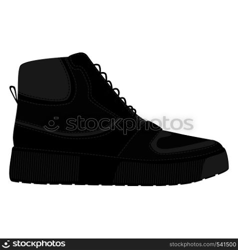 Men shoes high top sneakers isolated. Male man season shoes icons. Footwear vector illustration. Men shoes high top sneakers isolated. Male man season shoes icons.