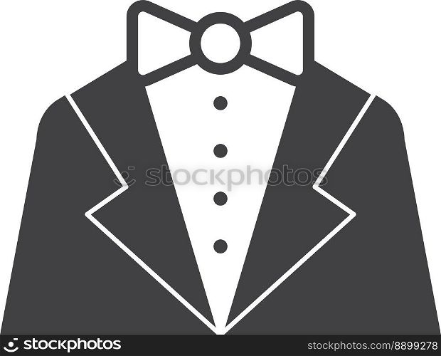 men suit illustration in minimal style isolated on background
