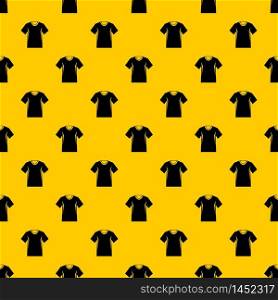 Men tennis t-shirt pattern seamless vector repeat geometric yellow for any design. Men tennis t-shirt pattern vector
