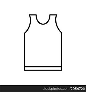 Men undershirt icon. Silhouette of clothes. Sleeveless apparel. Simple flat sign. Vector illustration. Stock image. EPS 10.. Men undershirt icon. Silhouette of clothes. Sleeveless apparel. Simple flat sign. Vector illustration. Stock image.