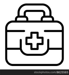 Menopause first aid kit icon outline vector. Hormone health. Female balance. Menopause first aid kit icon outline vector. Hormone health