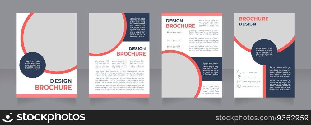 Mental health importance blank brochure design. Psychology. Template set with copy space for text. Premade corporate reports collection. Editable 4 paper pages. Montserrat font used. Mental health importance blank brochure design
