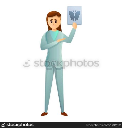 Mental hospital nurse icon. Cartoon of mental hospital nurse vector icon for web design isolated on white background. Mental hospital nurse icon, cartoon style