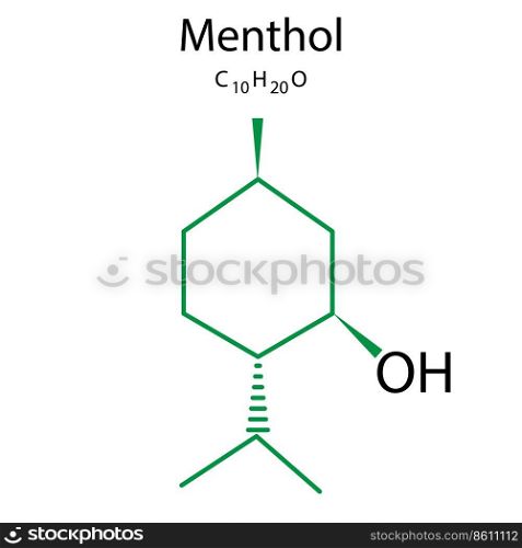 menthol formula. chemical formula. Vector illustration. stock image. EPS 10.. menthol formula. chemical formula. Vector illustration. stock image. 