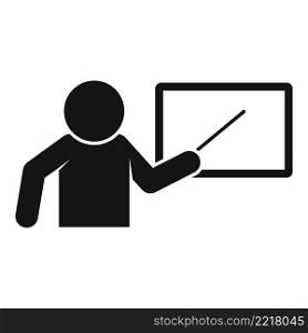 Mentor lesson icon simple vector. Training career. Help strategy. Mentor lesson icon simple vector. Training career