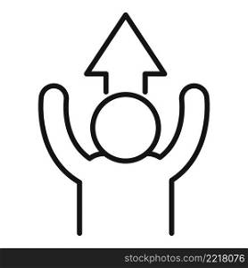 Mentor trainer icon outline vector. Training career. Help strategy. Mentor trainer icon outline vector. Training career