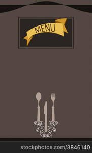 Menu Card Design Template Vector Art