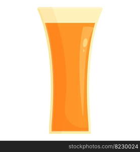 Menu glass juice icon cartoon vector. Carrot splash. Health diet. Menu glass juice icon cartoon vector. Carrot splash