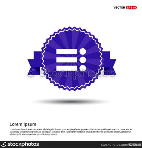 menu icon - Purple Ribbon banner