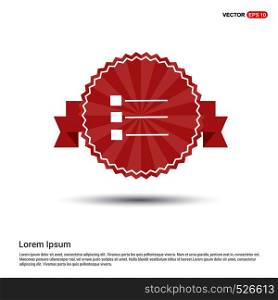 menu icon - Red Ribbon banner