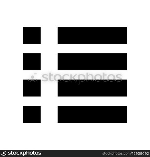 Menu icon vector