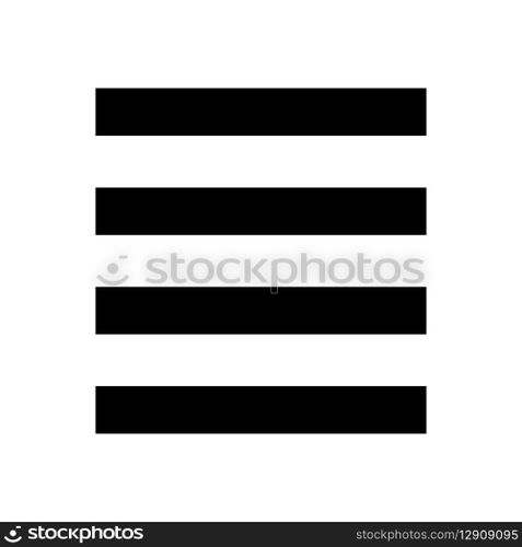 Menu icon vector