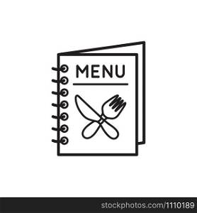 menu icon vector logo template in trendy flat style