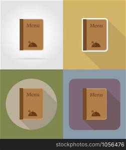 menu objects and equipment for the food vector illustration isolated on background