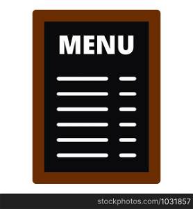Menu picture frame icon. Flat illustration of menu picture frame vector icon for web design. Menu picture frame icon, flat style