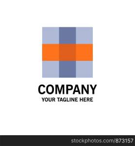Menu, Ui, Basic Business Logo Template. Flat Color