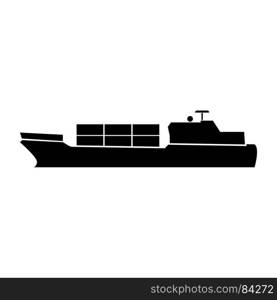 Merchant ship icon .
