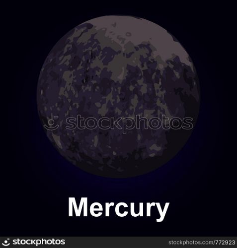 Mercury icon. Isometric of mercury vector icon for web design. Mercury icon, isometric style
