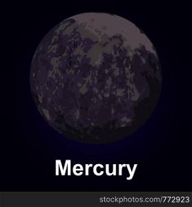 Mercury icon. Isometric of mercury vector icon for web design. Mercury icon, isometric style