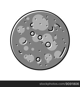 mercury planet color icon vector. mercury planet sign. isolated symbol illustration. mercury planet color icon vector illustration