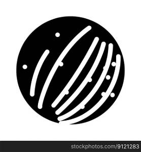 mercury planet glyph icon vector. mercury planet sign. isolated symbol illustration. mercury planet glyph icon vector illustration