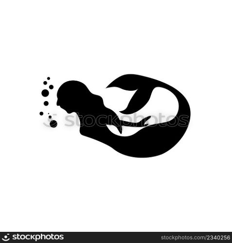 Mermaid icon template vector design