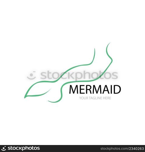 Mermaid icon template vector design
